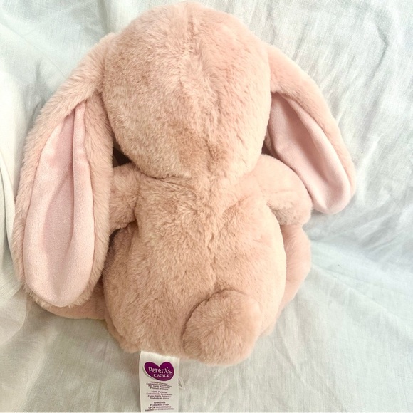 NWOT Parents Choice Bunny Plush Soft Pink Rabbit Stuffed Animal Long Ears Easter - Picture 2 of 2